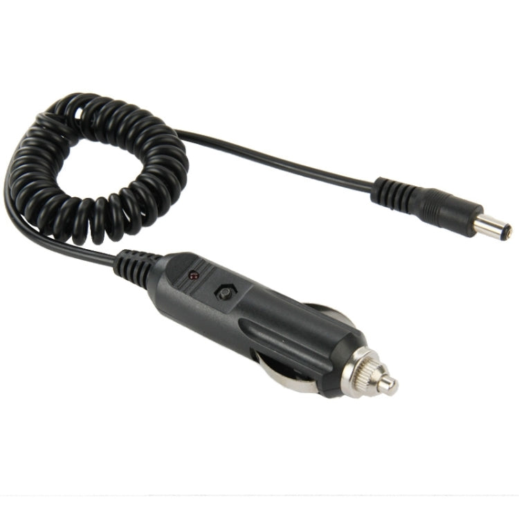 2A 5.5x2.1mm DC Power Supply Adapter Plug Coiled Cable Car Charger Length: 40-140cm