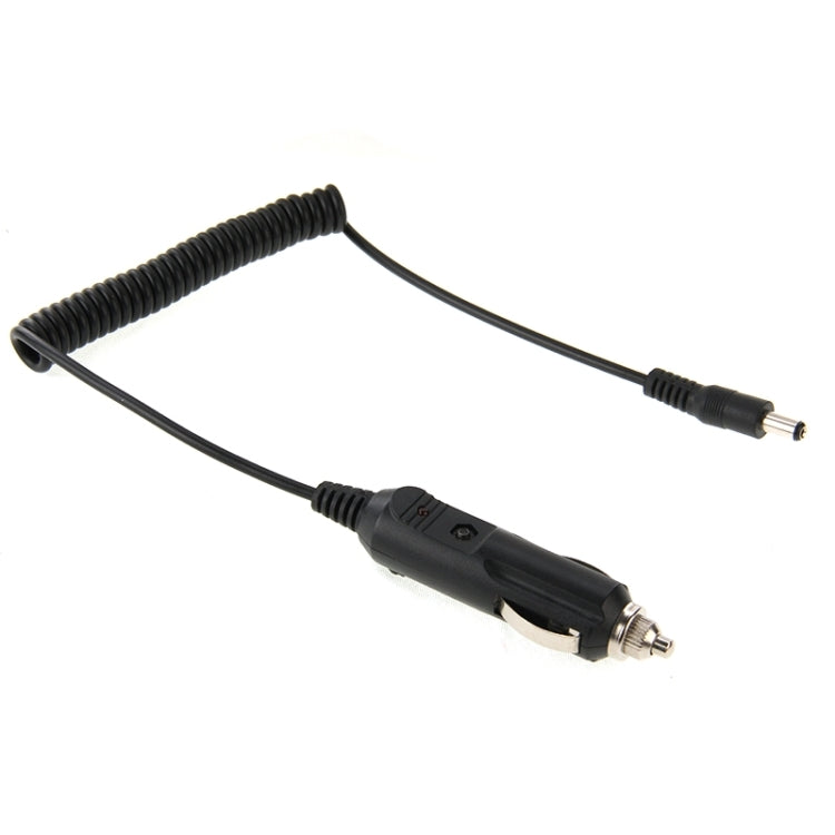 2A 5.5x2.1mm DC Power Supply Adapter Plug Coiled Cable Car Charger Length: 40-140cm
