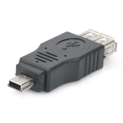10 Pieces USB Female to Mini USB Male Adapter (Black)