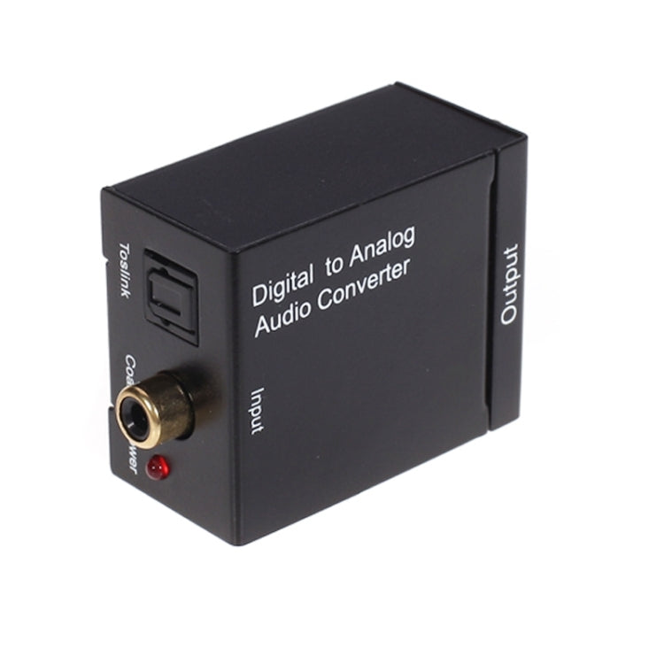 Convertisseur audio numérique optique RCA coaxial vers analogique (noir)