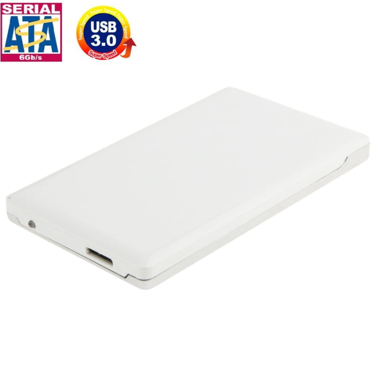 Estuche externo HDD SATA e IDE de alta velocidad de 2.5 pulgadas compatible con USB 3.0 (Blanco)