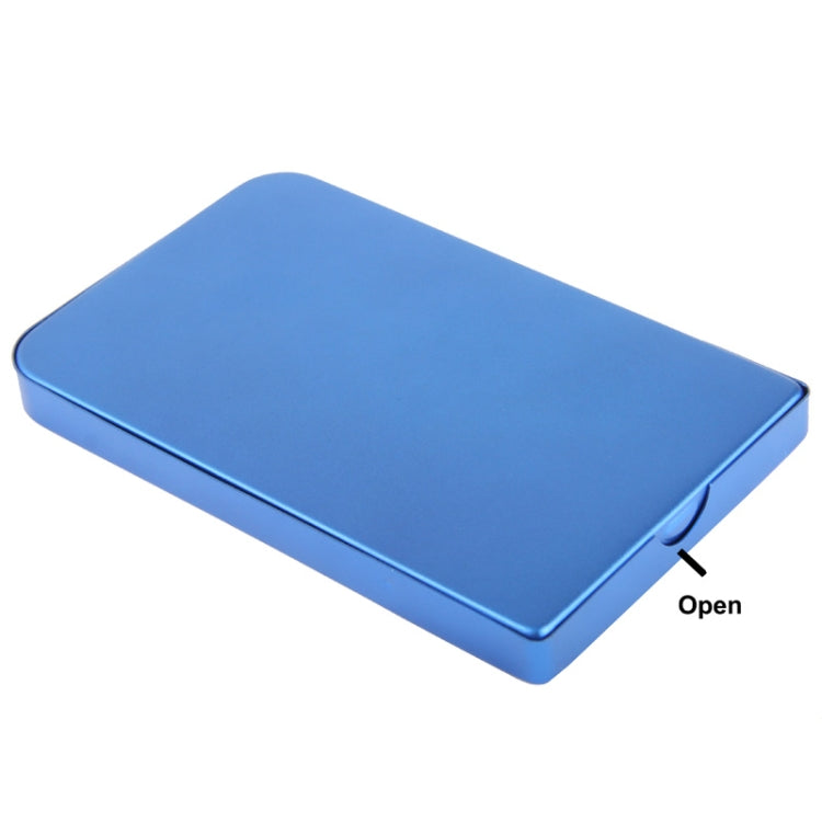 Carcasa externa SATA HDD de 2.5 pulgadas tamaño: 126 mm x 75 mm x 13 mm (Azul)