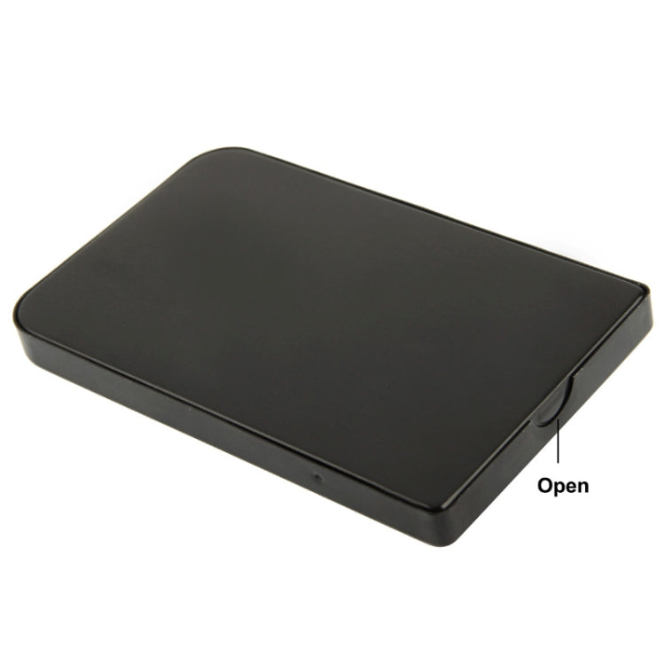 Caja externa de Disco Duro SATA de 2.5 pulgadas tamaño: 126 mm x 75 mm x 13 mm (Negro)