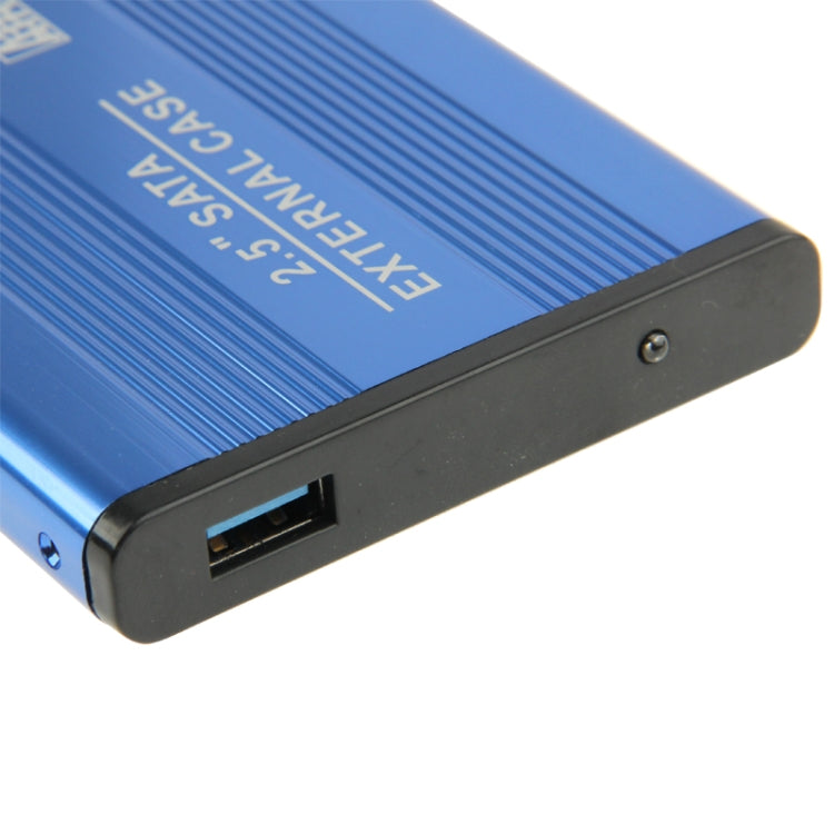 Prise en charge du boîtier externe SATA HDD haute vitesse 2,5 pouces USB 3.0 (bleu)
