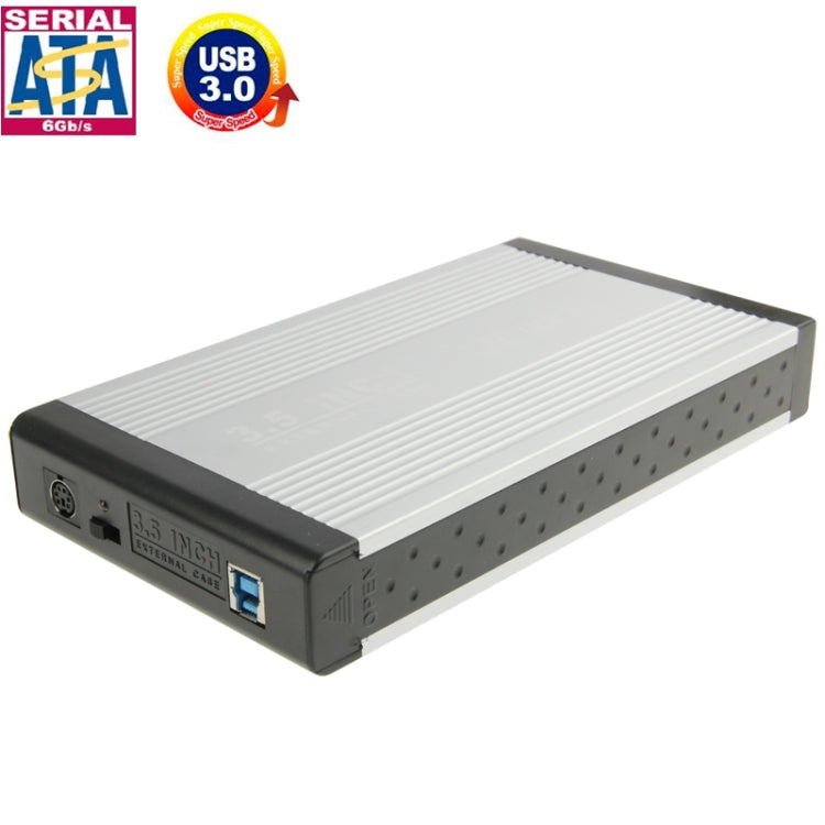 Carcasa externa SATA HDD de alta velocidad de 3.5 pulgadas compatible con USB 3.0