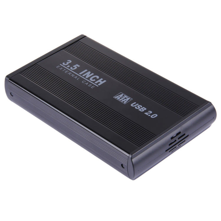 3.5 Inch External SATA HDD Enclosure Compatible with USB 2.0 (Black)