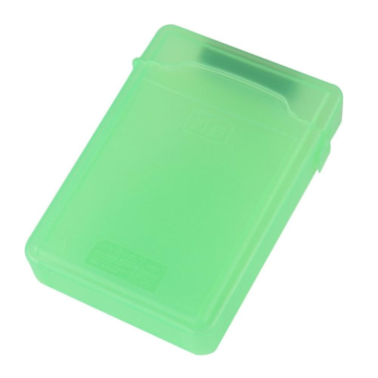 Boîte de rangement en plastique pour disque dur HDD SATA IDE de 3,5 pouces (vert)