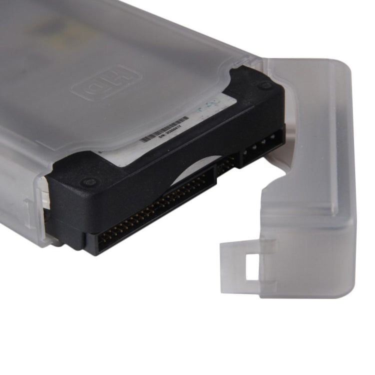 Boîte de rangement en plastique pour disque dur HDD SATA IDE de 3,5 pouces (gris)