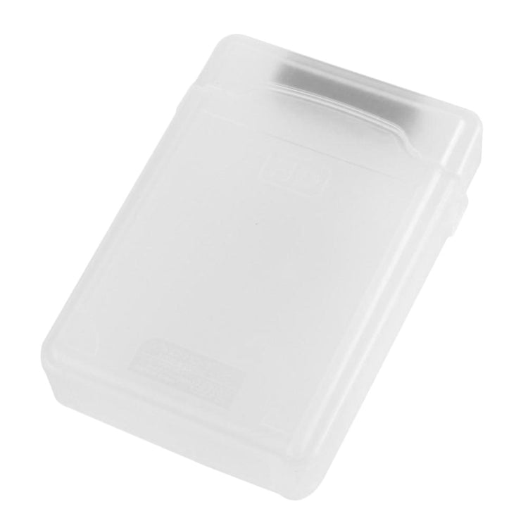 Boîte de rangement en plastique pour disque dur HDD SATA IDE de 3,5 pouces (blanc)