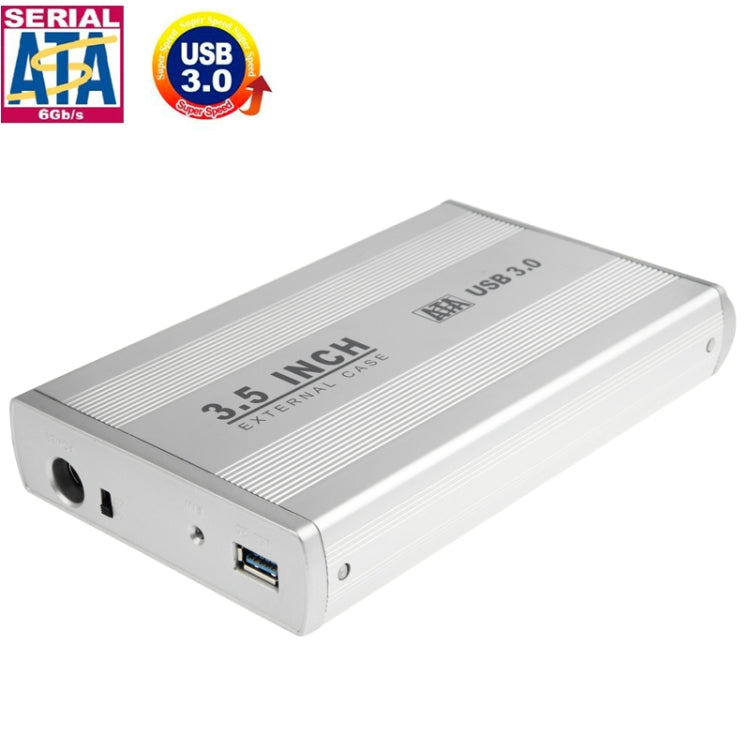 Carcasa externa SATA HDD de alta velocidad de 3.5 pulgadas compatible con USB 3.0
