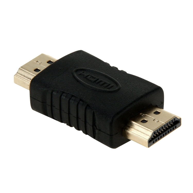 HDMI 19-Pin Male to HDMI 19-Pin Gold-Plated Male Adapter Supports Full HD 1080P (Black)