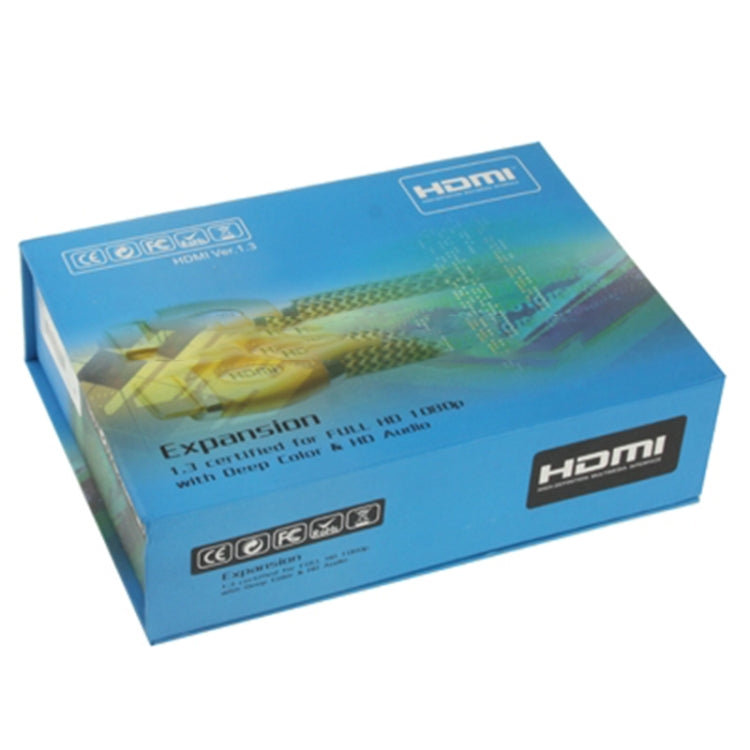 Repetidor de amplificador HDMI 1080P Full HD Versión 1.3 (Negro)