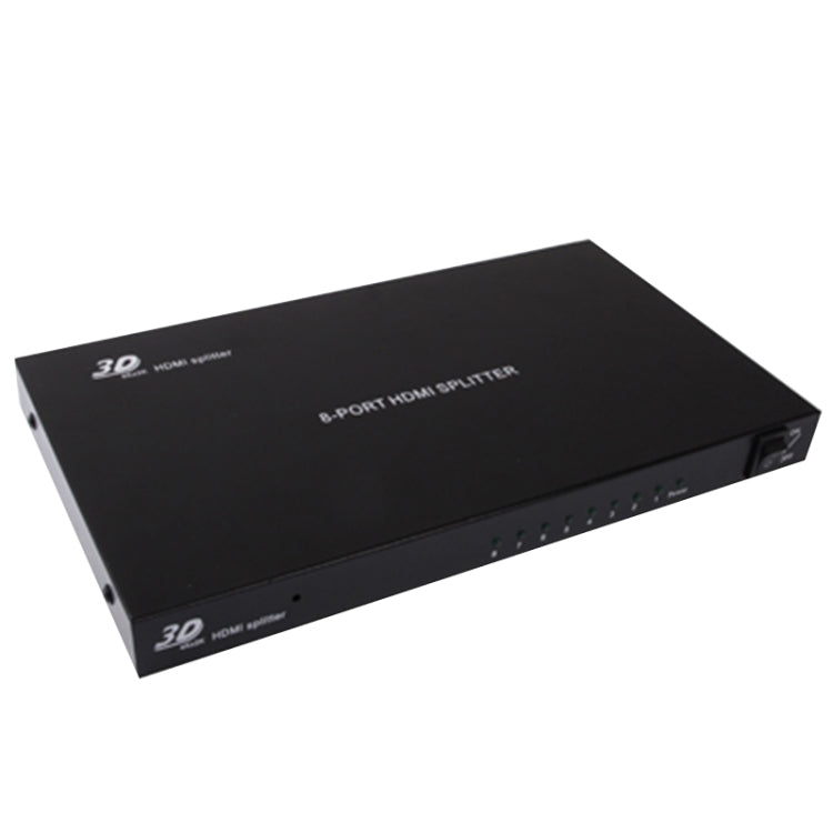1 x 8 Divisor HDMI Full HD 1080P con interruptor Versión V1.4 compatible con 3D y 4K x 2K (Negro)
