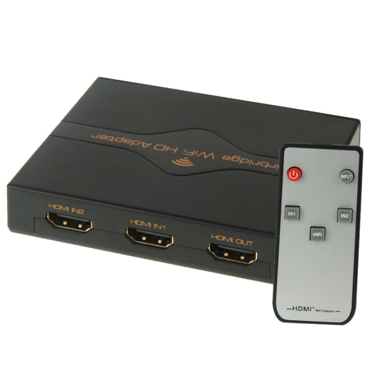 Airbridge WiFi HD Adapter Full HD 1080P HDMI 2x1 Switcher with IR Remote Control Support EZcast