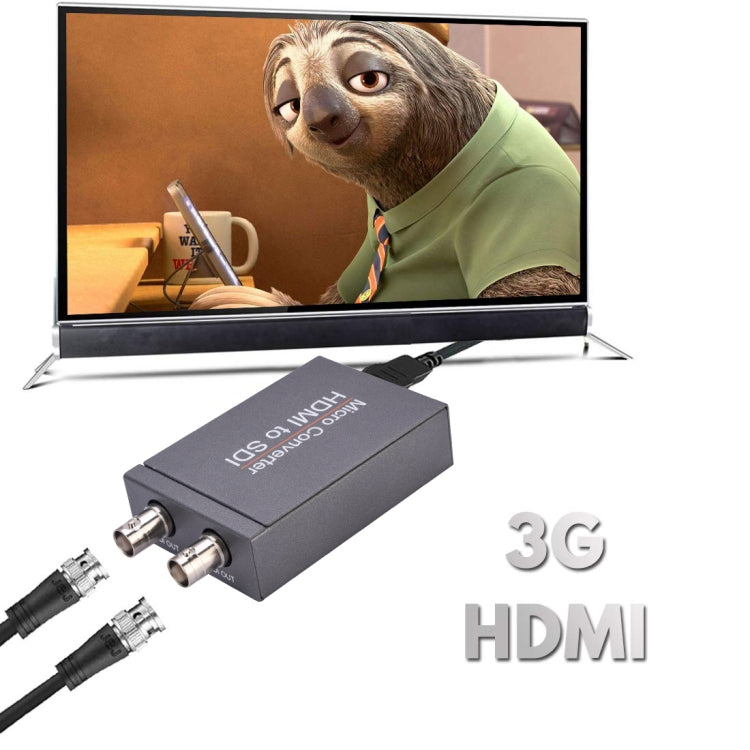 NK-M009 1080P Full HD HDMI a 2 x convertidor de salida SDI (Negro)