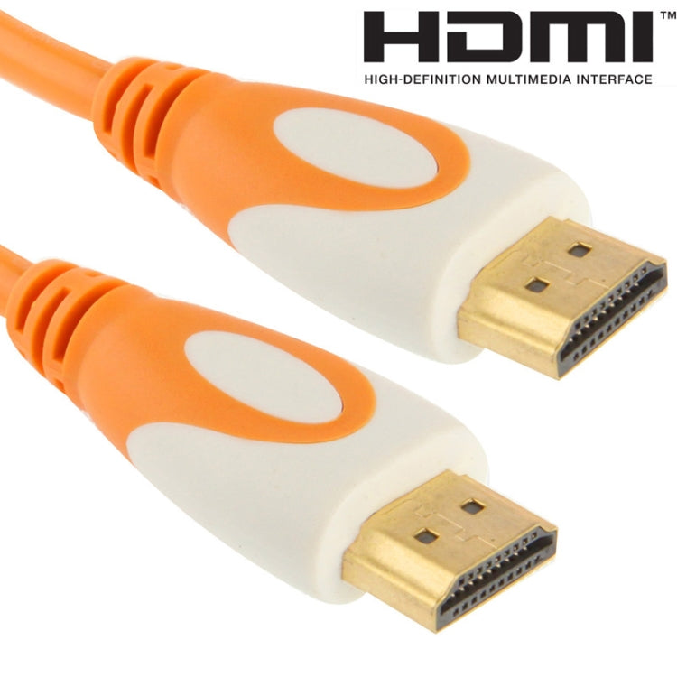 Cable HDMI chapado en Oro de 1.5 m de 19 pines a 19 pines Versión 1.4 compatible con TV 3D / HD / XBOX 360 / PS3 / Proyector / reProductor de DVD etc. (Naranja)