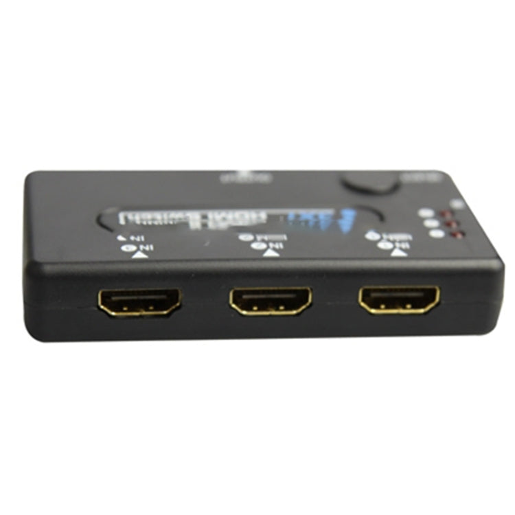 3 Port 1080P HDMI Switch Amplifier Version 1.3 with Remote Control (Black)