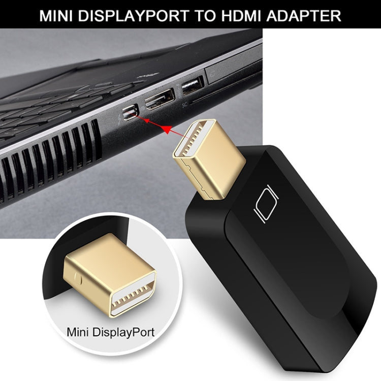 Adaptador Mini DisplayPort Macho a HDMI Hembra tamaño: 4 cm x 1.8 cm x 0.7 cm (Negro)