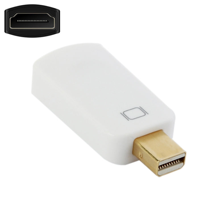 Taille de l'adaptateur Mini DisplayPort mâle vers HDMI femelle : 4 cm x 1,8 cm x 0,7 cm (Blanc)
