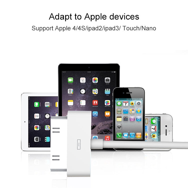  Cable para iPhone 4S, sincronización USB de 30 pines y