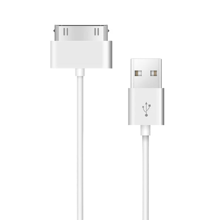 1M USB Double Face Sync Données / Câble de Charge pour iPhone 4 et 4S / iPhone 3GS / 3G / iPad 3 / iPad 2 / iPad / iPod Touch (Blanc)