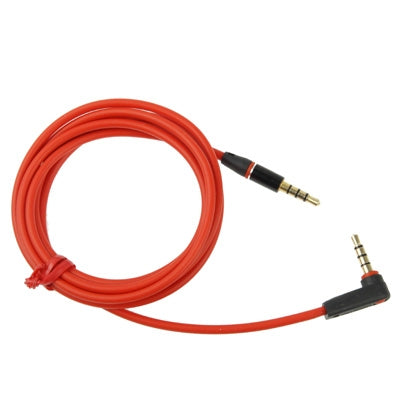 1.2m Aux Audio Cable de 3.5 mm de codo a hombre recto compatible con Teléfonos tabletas Auriculares reproductor de mp3 autoMóvil / Stereo en el hogar y más (Rojo)