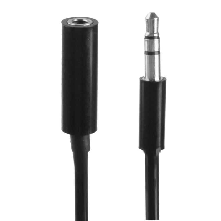Spring Enrollado de 3.5 mm de Cable Aux Macho a Hembra compatible con Teléfonos tabletas Auriculares reproductor de mp3 Stereo de autoMóvil / hogar y más longitud: 20 cm hasta 80 cm (Negro)