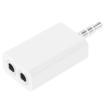 3.5mm Headphone Splitter Adapter Compatible with Phones Tablets Headphones MP3 Player Car/Home Stereo and More (White)