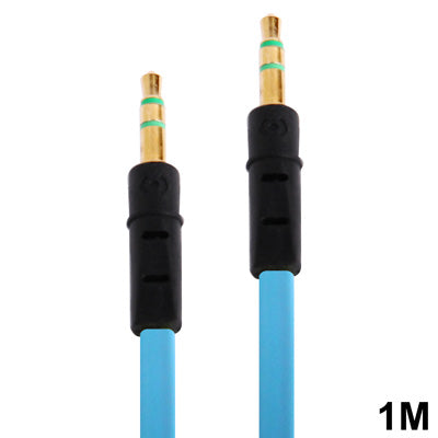 1m syle style aux Audio Cable de 3.5 mm Macho a Macho compatible con Teléfonos tabletas Auriculares reproductor de mp3 autoMóvil / Stereo en el hogar y más (Azul)