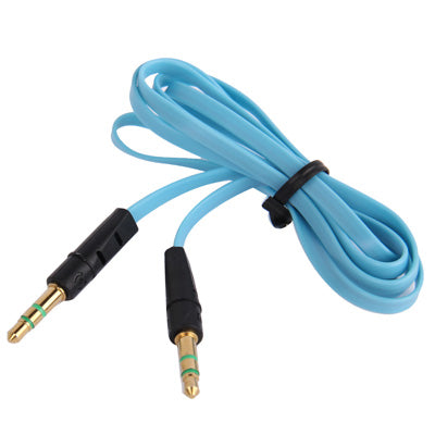 Câble audio auxiliaire 3,5 mm mâle vers mâle compatible avec les téléphones, tablettes, écouteurs, lecteur MP3, voiture, stéréo et plus (bleu)