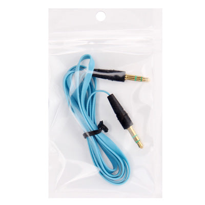 Câble audio auxiliaire 3,5 mm mâle vers mâle compatible avec les téléphones, tablettes, écouteurs, lecteur MP3, voiture, stéréo et plus (bleu)