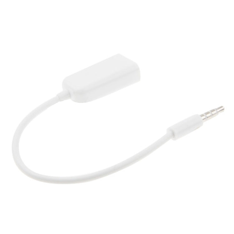 Audio Stereo Aux Cable 3.5mm Male to 2 Female Splitter Adapter Compatible with Phones Tablets Headphones Mp3 Player Car/Home Stereo and More (White)