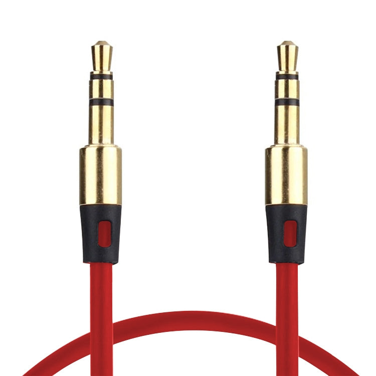1 m Aux-Audiokabel 3,5 mm Stecker auf Stecker, kompatibel mit Telefonen, Tablets, Kopfhörern, MP3-Player, Auto-/Heimstereoanlage und mehr (rot)