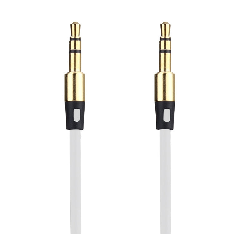 1 m Aux-Audiokabel 3,5 mm Stecker auf Stecker, kompatibel mit Handys, Tablets, Kopfhörern, MP3-Player, Auto-/Heimstereoanlage und mehr (weiß)