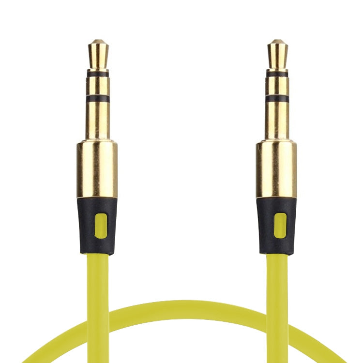 1 m Aux-Audiokabel 3,5 mm Stecker auf Stecker, kompatibel mit Telefonen, Tablets, Kopfhörern, MP3-Player, Auto-/Heimstereoanlage und mehr (Gelb)