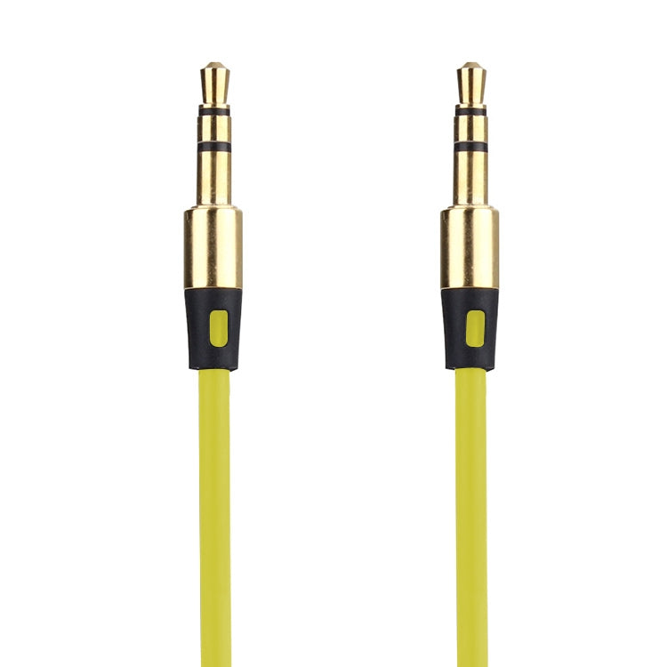 Câble audio auxiliaire 1 m 3,5 mm mâle vers mâle compatible avec les téléphones, tablettes, écouteurs, lecteur MP3, voiture, stéréo et plus encore (jaune)