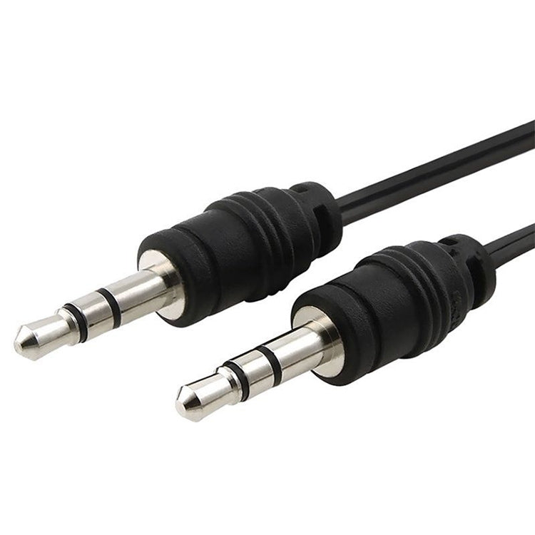 Cable de Audio Aux retráctil de 3.5 mm compatible con Teléfonos tabletas Auriculares reproductor de mp3 Stereo de autoMóvil / hogar y más longitud: 11 cm a 80 cm (Negro)
