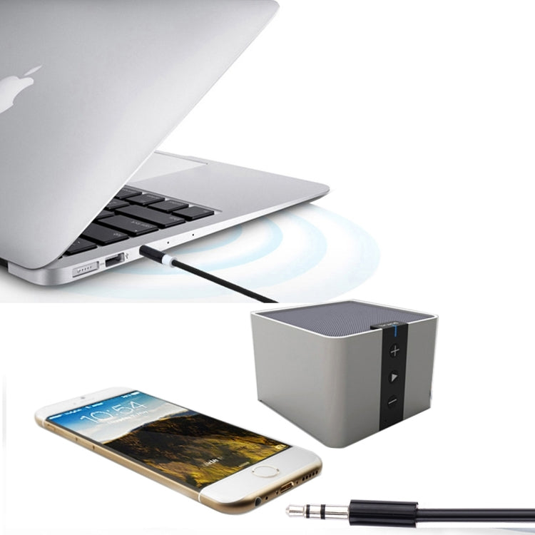 Cable Aux de 3.5 mm enrollado de primavera compatible con Teléfonos tabletas Auriculares reproductor de mp3 Stereo de autoMóvil / hogar y más longitud: 15 cm - 170 cm (Negro)