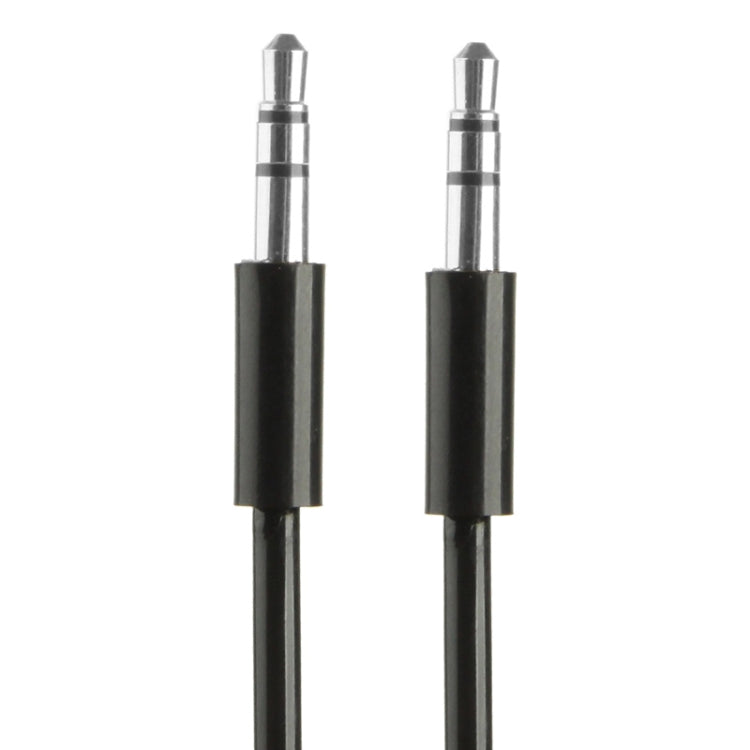Cable Aux de 3.5 mm de primavera compatible con Teléfonos tabletas Auriculares reproductor de mp3 Stereo de autoMóvil / hogar y más longitud: 20 cm hasta 80 cm (Negro)