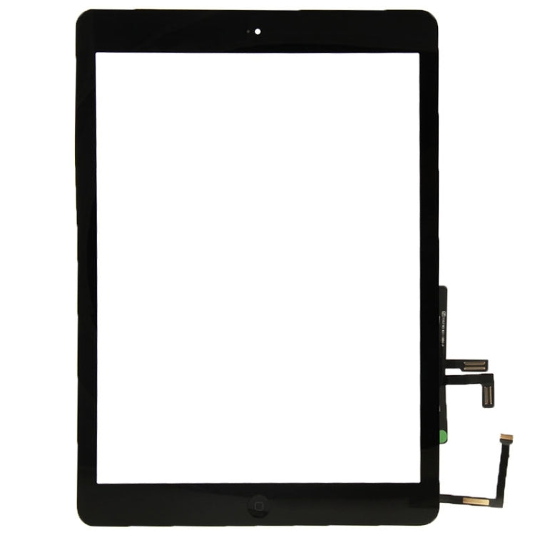 Bouton de contrôleur + bouton de clé d'accueil câble flexible de membrane de carte PCB + pavé tactile adhésif d'installation de pavé tactile pour iPad Air/iPad 5 (noir)