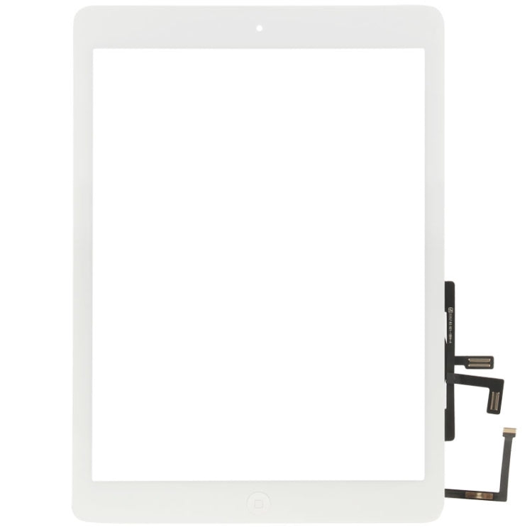 Botón del Controlador + Botón la Tecla Inicio Cable Flex membrana PCB + Adhesivo instalación del Panel Táctil Panel Táctil Para iPad Air / iPad 5 (Blanco)