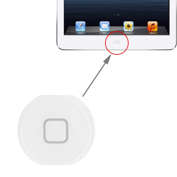 Bouton Home pour iPad Air (Blanc)