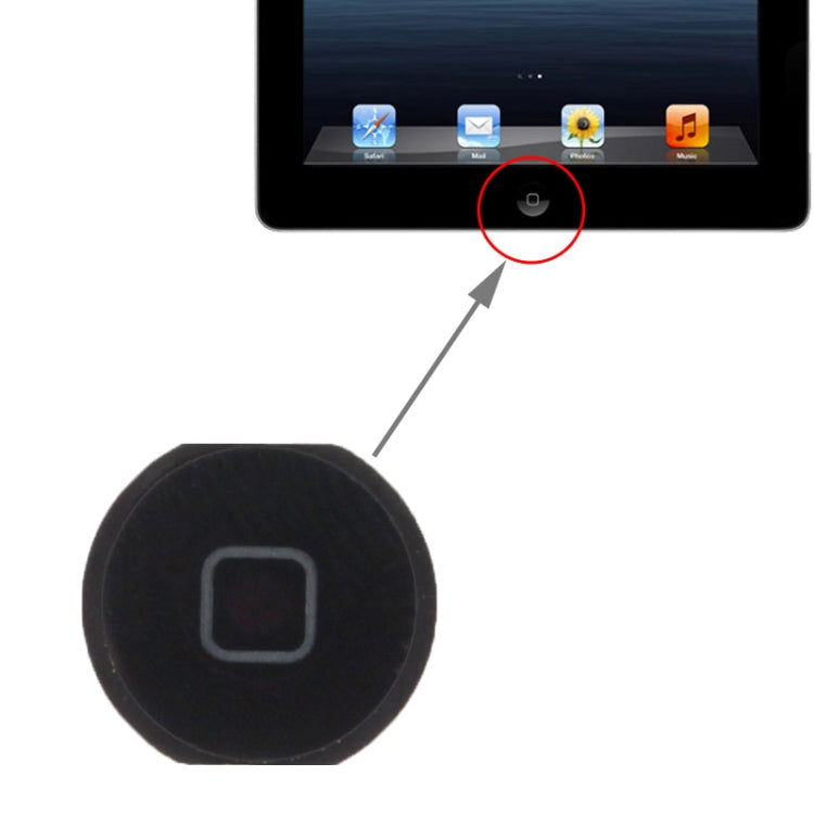 Bouton d'accueil pour iPad Air (noir)