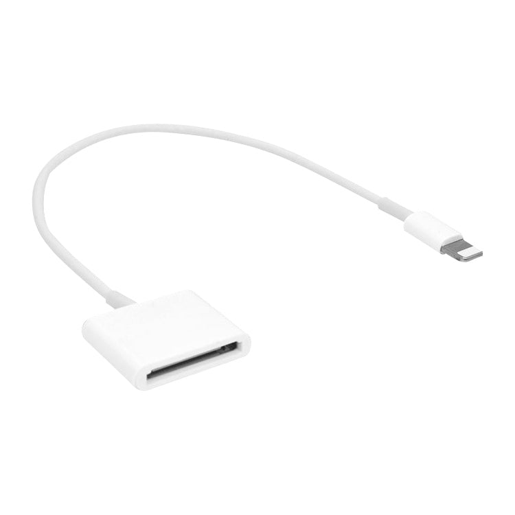 30 Pin Female to Male Charging Cable Adapter for iPhone 7 and 7 Plus iPhone 6s and 6s Plus iPhone 6 and 6 Plus iPhone 5 and 5S and 5C iPad Air iPad Mini Mini 2 Retina Length: 20cm (White)