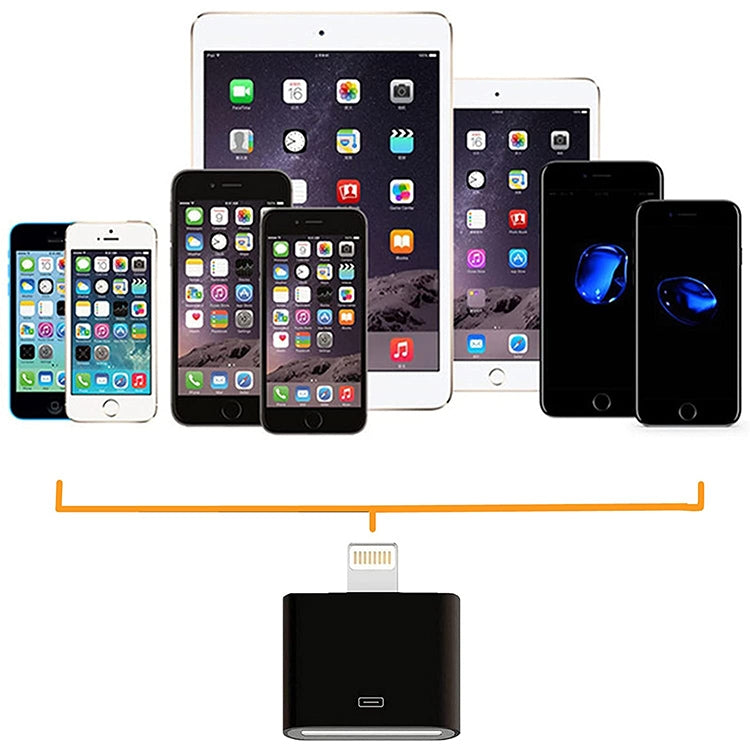 Adaptateur 30 broches femelle vers mâle pour iPhone 6 et 6 Plus iPhone 5 et 5C et 5S iPad Air / Mini 2 Retina iPod touch 5 (Noir)