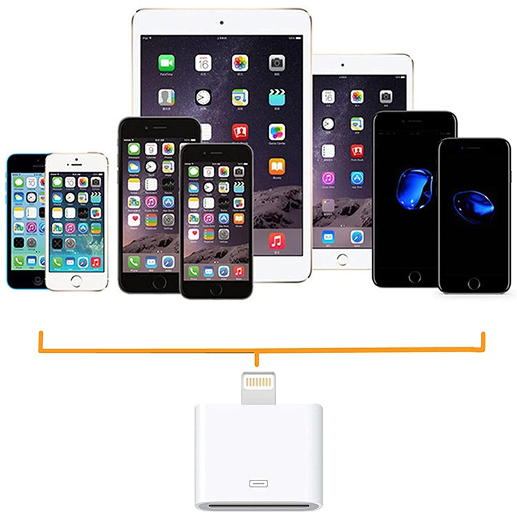Adaptador Hembra a Macho de 30 Pines para iPhone 6 y 6 Plus iPhone 5 y 5C y 5S iPad Air / Mini 2 Retina iPod touch 5 (Blanco)