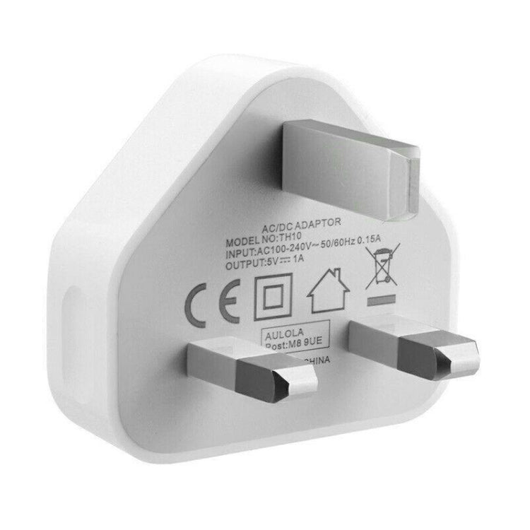 Adaptador de corriente USB Adaptador de enchufe del Reino Unido Cargador de  pared para teléfonos (2 puertos USB) Likrtyny Para estrenar