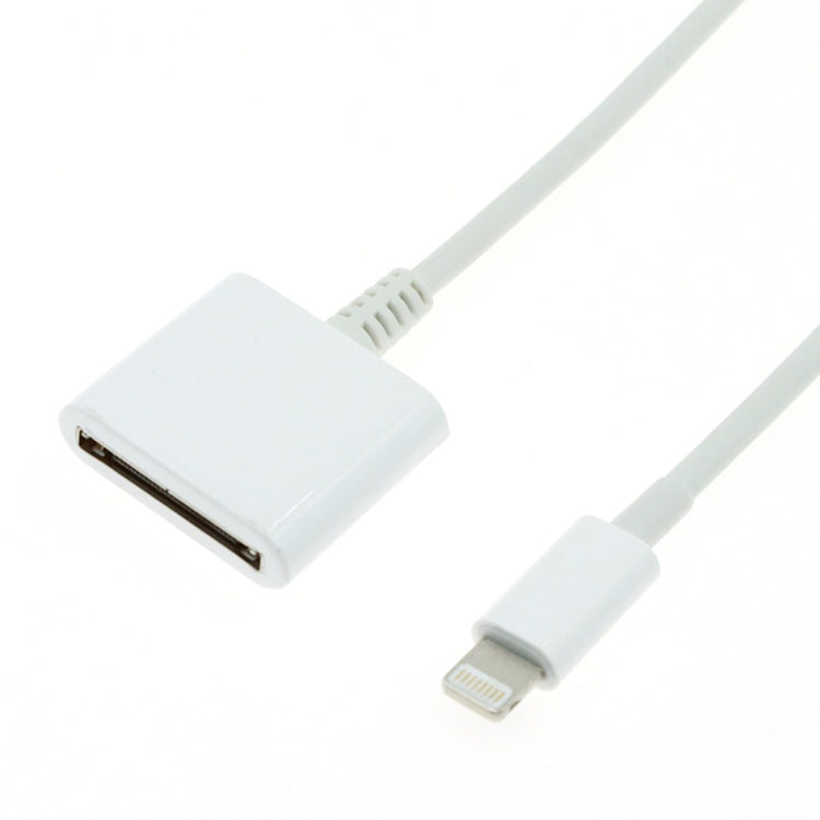 Câble Adaptateur Lightning / 30-broches Compatible - iPhone, iPad, iPod -  Blanc