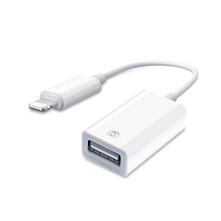 USB OTG Connection Kit for iPad 4 / iPad Mini 1 / 2 / 3 (10 cm) (White)
