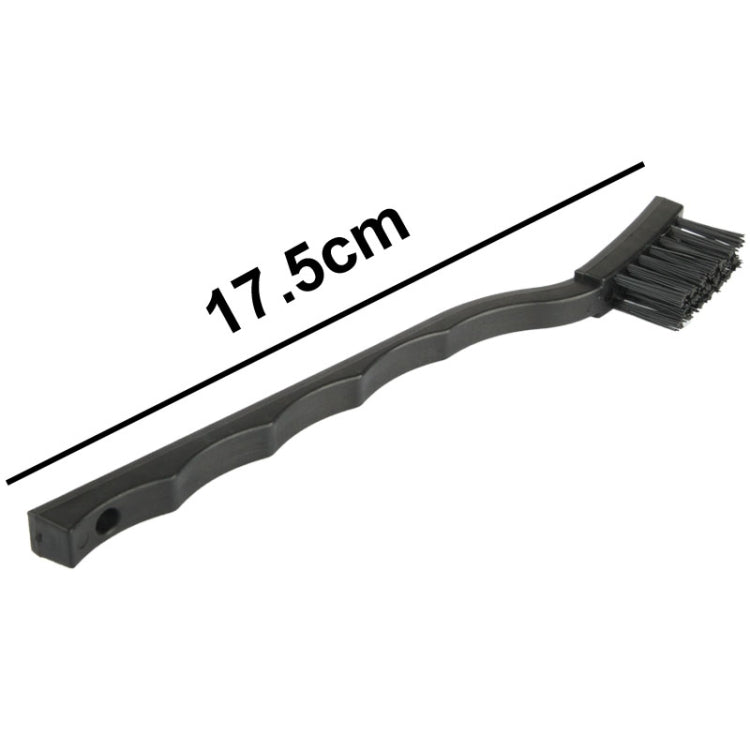 Brosse antistatique incurvée pour composants électroniques de 17,5 cm (noir)